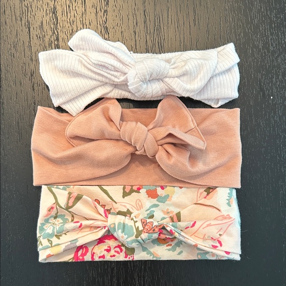 Colored Organics + Eyee Kids Floral and Solid Headband Set for Babies - Picture 1 of 1